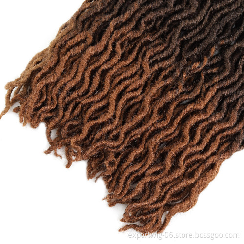 Wholesale Synthetic Hair Wavy Gypsy Locs Hot Selling Crochet Hair Extensions Curly Wave Gypsy Locs